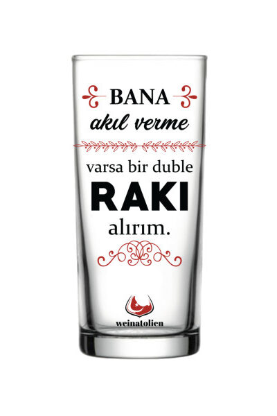 'Akıl verme rakı ver'-Rakı Glas