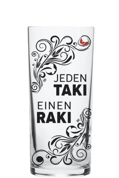 Jeden Taki Einen Raki-Rakı Glas