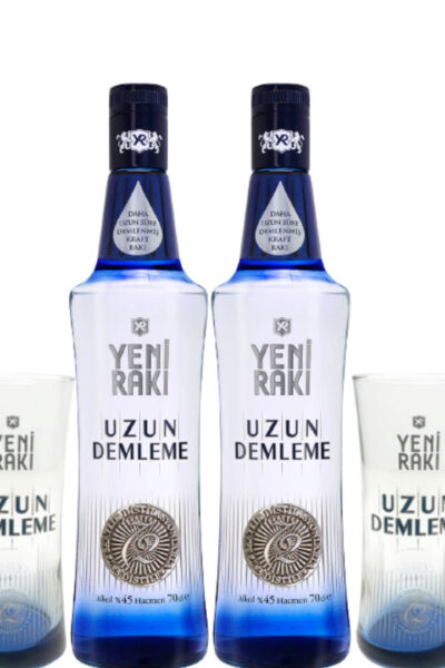 Yeni Rakı Uzun Demleme mit 2 Gläsern